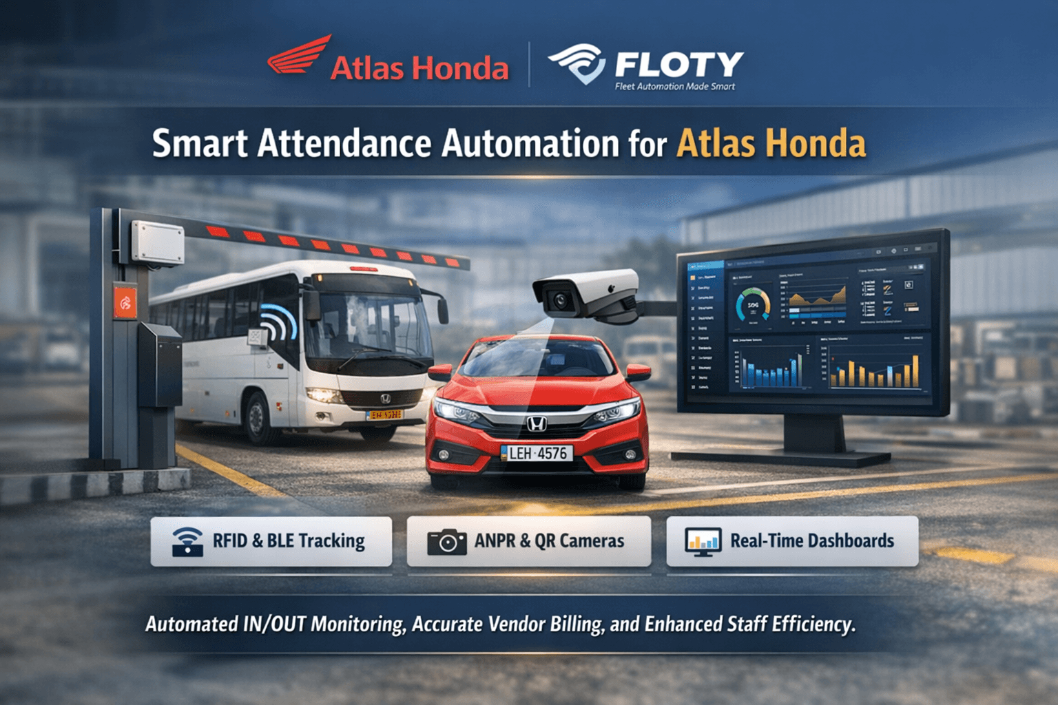 Automated attendance for Atlas Honda